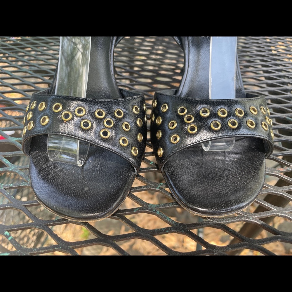 EUC - Via Spiga Sexy Strappy Heels with Eyelet Grommet Details - Picture 13 of 14
